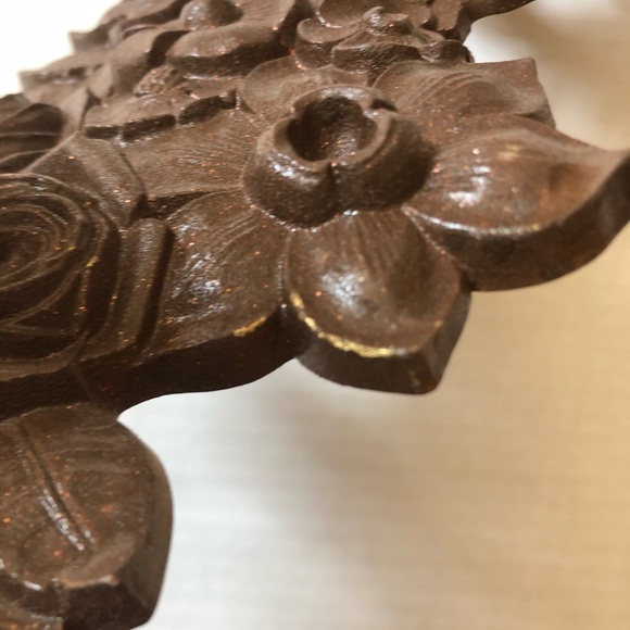 Vtg Syroco Floral Wall Sconces - Picture 15 of 16